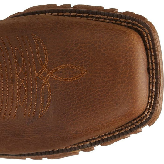 Tony Lama Men's Roustabout 11" Steel Toe Waterproof Western Work Boot - Brown - TW5010 - Overlook Boots