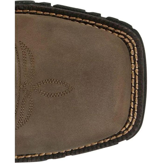 Tony Lama Men's Roustabout 11" Square Toe Waterproof Work Boot- Grey - TW5020 - Overlook Boots