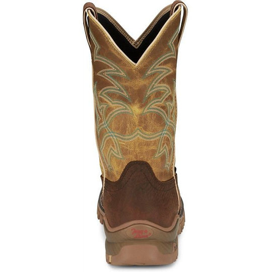 Tony Lama Men's Roustabout 11" Steel Toe Waterproof Western Work Boot - Brown - TW5006 - Overlook Boots