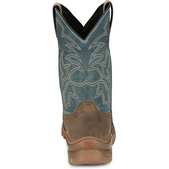 Tony Lama Men's Roustabout 11" Steel Toe Waterproof Western Work Boot - Tan - TW5008 - Overlook Boots