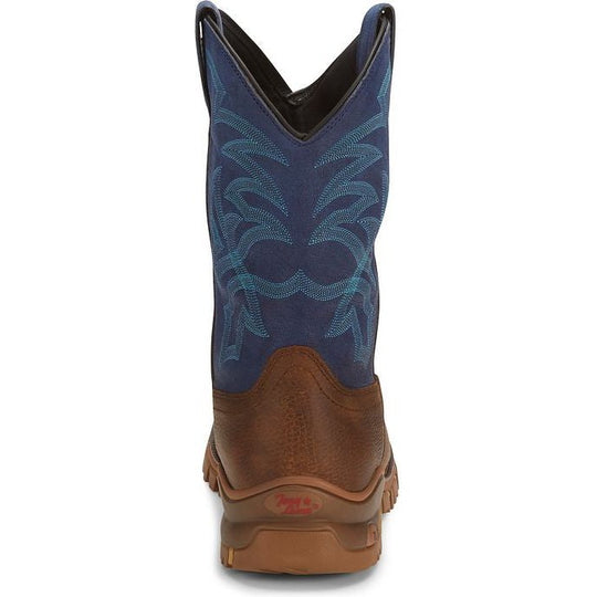 Tony Lama Men's Roustabout 11" Steel Toe Waterproof Western Work Boot - Brown - TW5010 - Overlook Boots