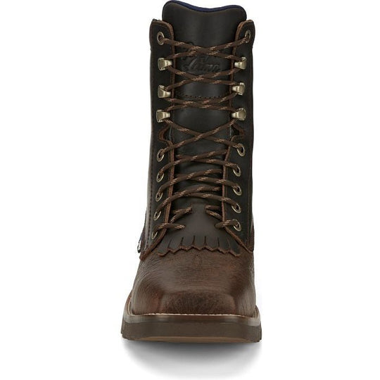 Tony Lama Men's High Range 8" Composite Toe Waterproof Western Work Boot - Pecan Brown - TW3430 - Overlook Boots