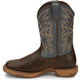 Tony Lama Men's Bartlett 11" Square Toe Waterproof Western Work Boot- Brown- RR3358 - Overlook Boots