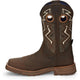 Tony Lama Men's Force 11" Wide Square Composite Toe Waterproof Western Work Boot -Brown- TW3403 - Overlook Boots