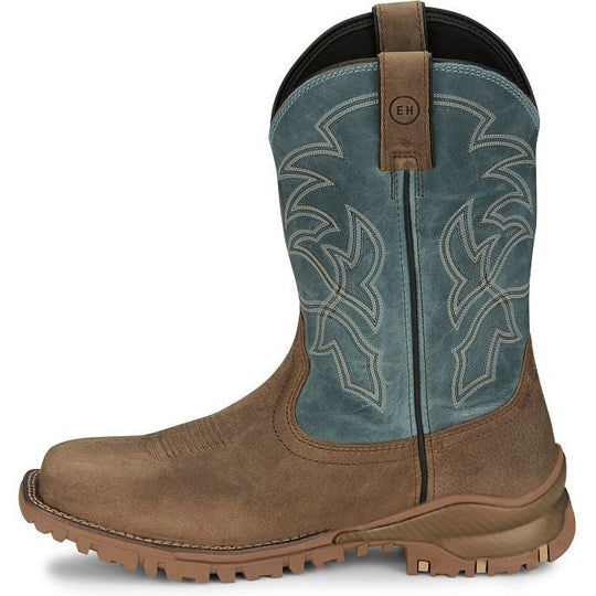 Tony Lama Men's Roustabout 11" Steel Toe Waterproof Western Work Boot - Tan - TW5008 - Overlook Boots