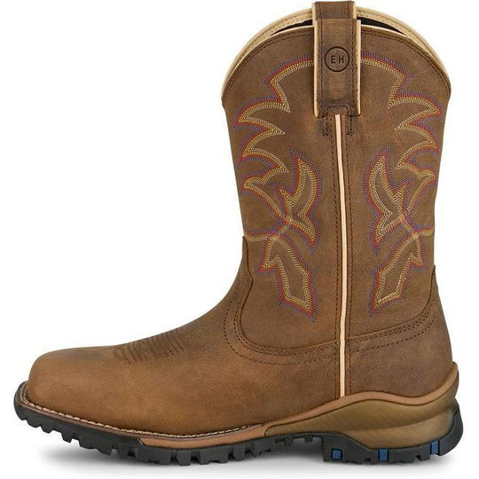 Tony Lama Men's Roustabout 11" Steel Toe Waterproof Western Work Boot - Tan - TW5022 - Overlook Boots