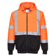 Portwest Hi-Vis Two-Tone Zipped Hoodie - Orange/Black - UB315 Medium / Orange - Overlook Boots