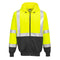Portwest Hi-Vis Two-Tone Zipped Hoodie - Yellow/Black - UB315 Medium / Yellow - Overlook Boots