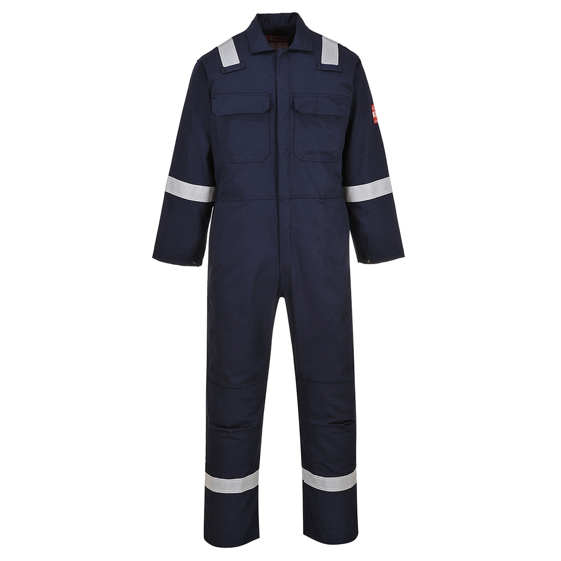Portwest Bizweld Work Iona FR Coverall - Navy Tall - UBIZ5 Medium / Blue / Navy - Overlook Boots