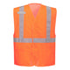 Portwest Economy Hi-Vis Mesh External Pocket Vest - Orange - 12 Pack - UC491 Small/Medium / Orange - Overlook Boots