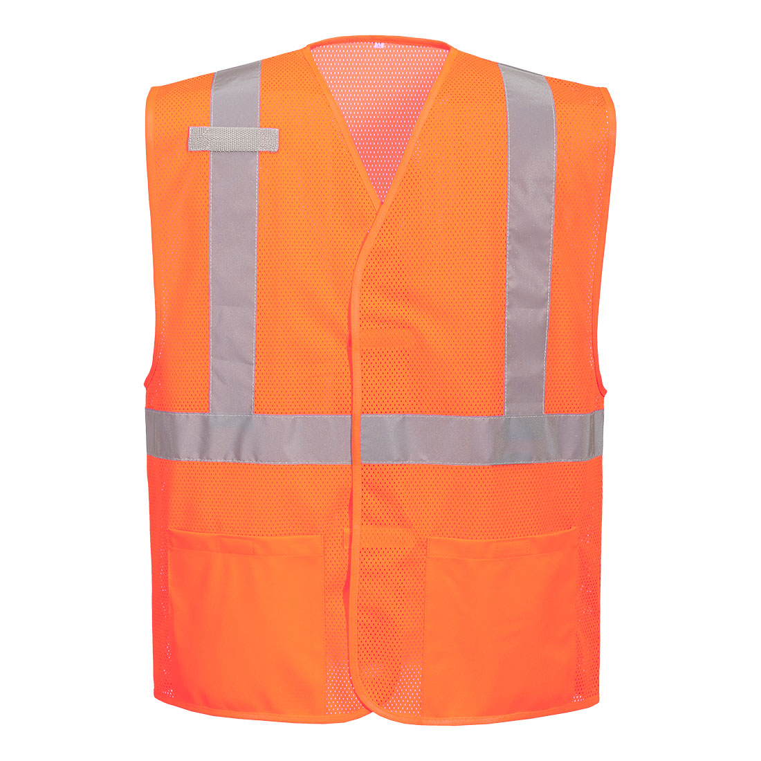 Portwest Economy Hi-Vis Mesh External Pocket Vest - Orange - 12 Pack - UC491 Small/Medium / Orange - Overlook Boots