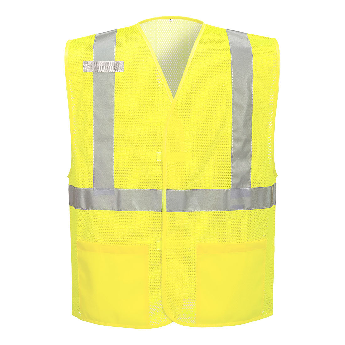 Portwest Economy Hi-Vis Mesh External Pocket Vest - Yellow - 12 Pack - UC491 Small/Medium / Yellow - Overlook Boots