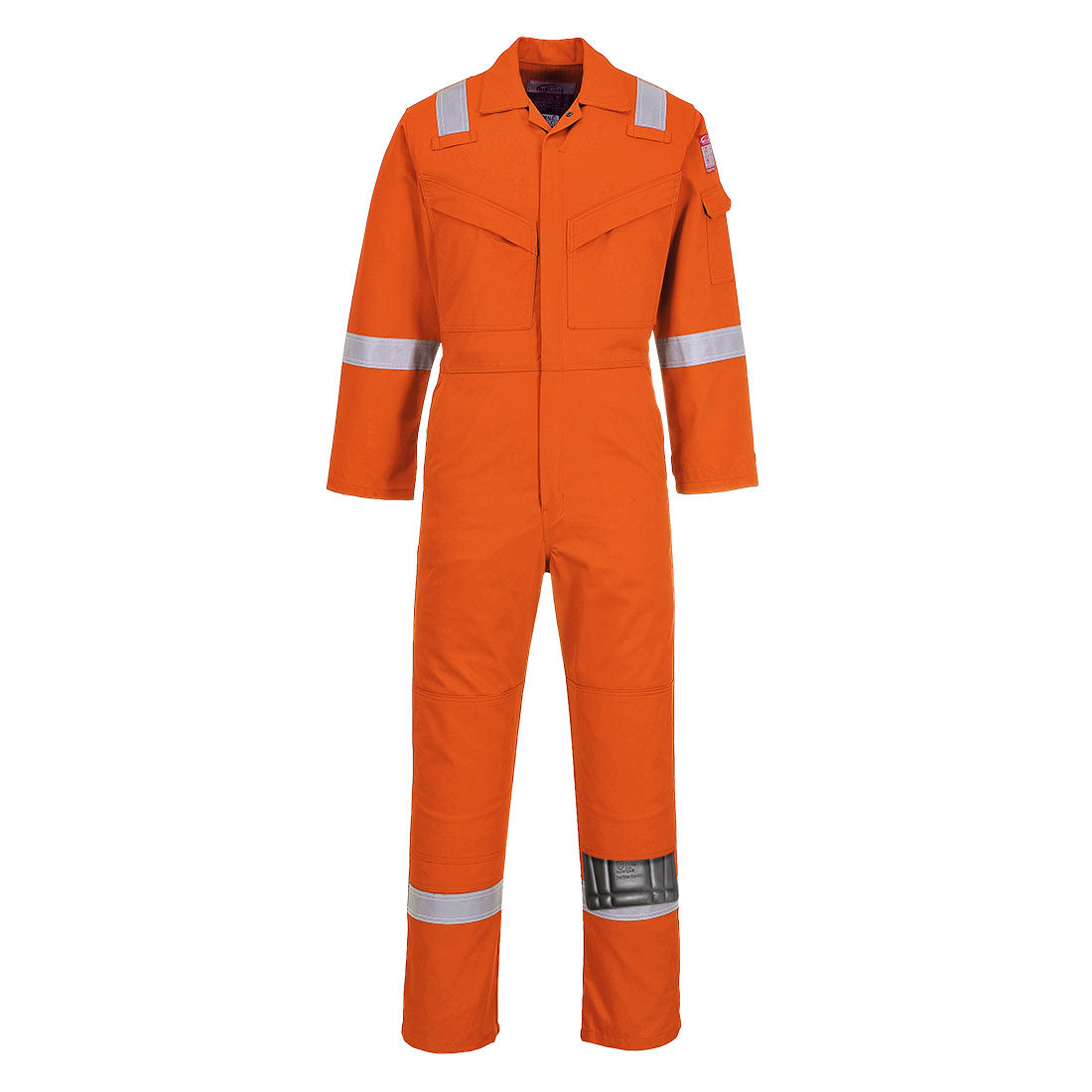 Portwest Bizflame Work Super Lightweight Anti-Static FR Coverall - Orange - UFR21 Medium / Orange - Overlook Boots