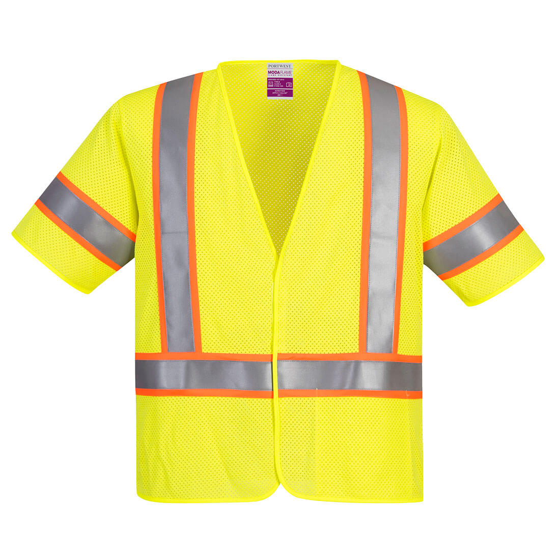 Portwest Modaflame Hi-Vis Class 3 FR Mesh Vest - Yellow - UFR24 Medium / Yellow - Overlook Boots
