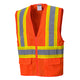Portwest Tulsa Hi-Vis Mesh Executive Vest - Orange - 12 Pack - US371 Medium / Orange - Overlook Boots