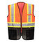 Portwest Frisco Hi-Vis X Back Contrast Executive Vest - Orange/Black - 12 Pack - US395 Small / Orange - Overlook Boots