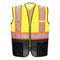 Portwest Frisco Hi-Vis X Back Contrast Executive Vest - Yellow/Black - 12 Pack - US395 Small / Yellow - Overlook Boots