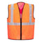 Portwest Tampa Hi-Vis Mesh X-Back Vest - Orange - 12 Pack - US396 Small / Orange - Overlook Boots