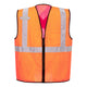 Portwest Tampa Hi-Vis Mesh X-Back Vest - Orange - 12 Pack - US396 Small / Orange - Overlook Boots