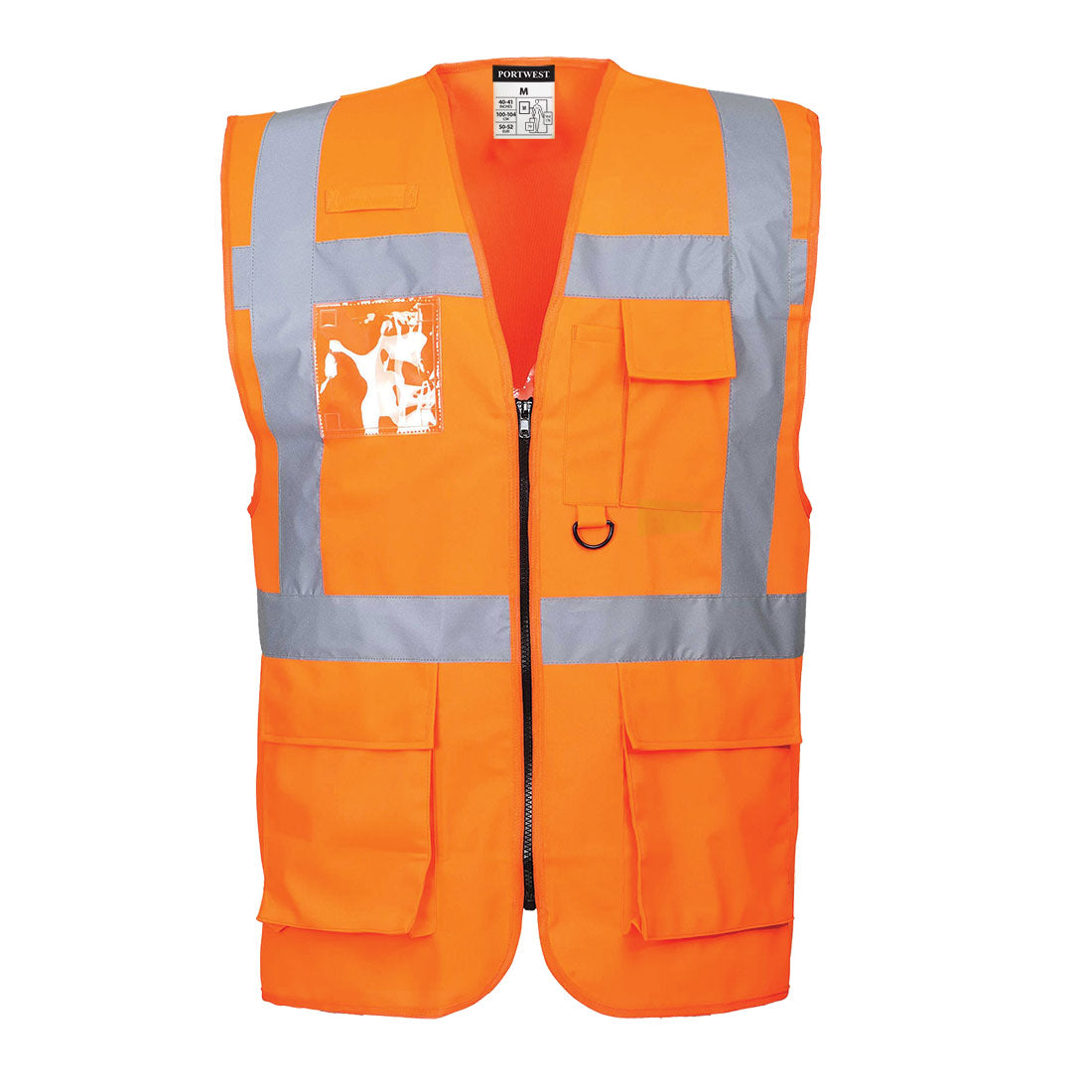 Portwest Berlin Hi-Vis Executive Vest - Orange - 12 Pack - US476 Small / Orange - Overlook Boots