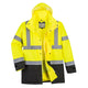 Portwest Hi-Vis 5-in-1 Contrast Executive Jacket - Yellow/Black - US768 Small / Yellow - Overlook Boots