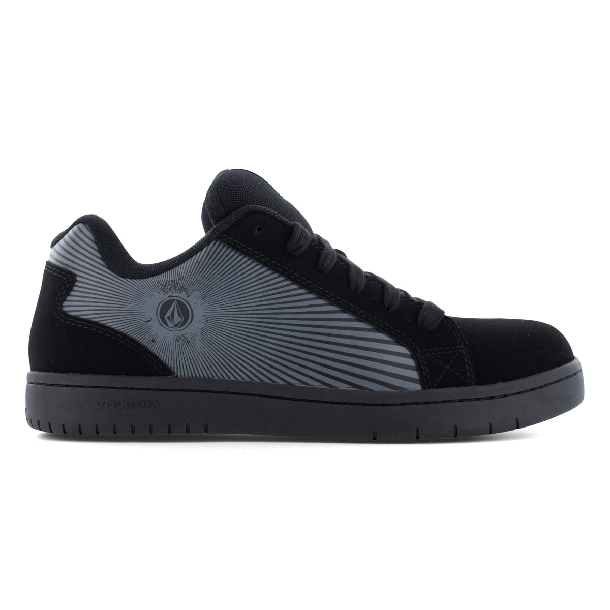 Volcom Men's Stone Op Art Composite Toe Skate Inspired Work Shoe - Black - VM30596 - Overlook Boots