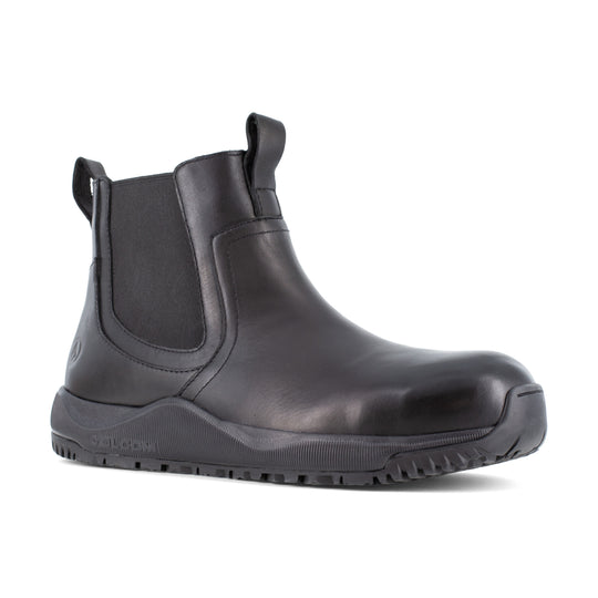 Volcom Men's Street Shield Composite Toe Slip On Station Duty Boot - Black - VM30706 7 / Medium / Black - Overlook Boots