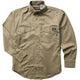 Wolverine Men's Flame Resistant Twill Long Sleeve Shirt - Khaki - W1203320-236 Small / Khaki - Overlook Boots
