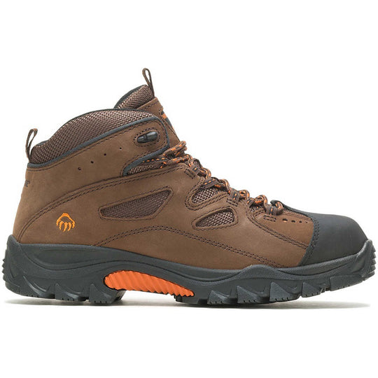 Wolverine Men's Hudson Steel Toe Hiking Work Boot - Brown - W02194 7 / Medium / Dark Brown - Overlook Boots
