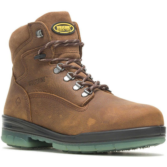 Wolverine Men's I-90 Durashocks 6" Steel Toe Waterproof 200G Ins Work Boot- Brown- W03294 - Overlook Boots