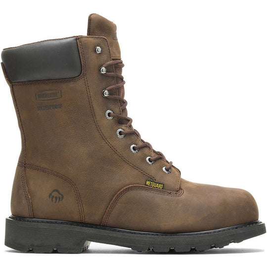 Wolverine Men's McKay 8" Steel Toe Waterproof MG Work Boot -Brown- W05680 5 / Medium / Brown - Overlook Boots