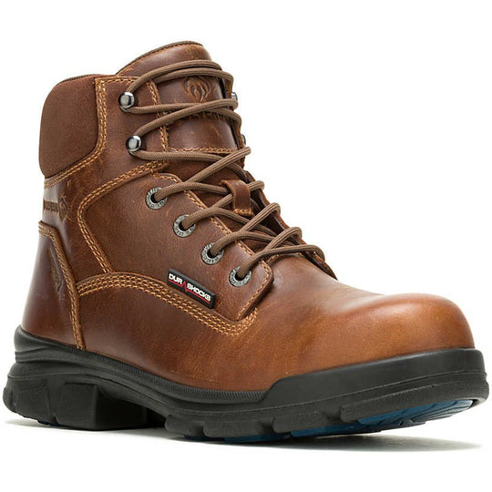 Wolverine Men's Durashocks Slip Resistant Icon 6" Composite Toe Waterproof Work Boot -Tan- W241100 7 / Medium / Tan - Overlook Boots