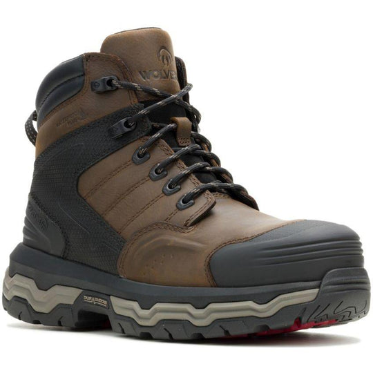 Wolverine Men's Alpha ft 6" Soft Toe Waterproof Infinity System Work Boot - Dark Coffee - W250051 7 / Medium / Brown - Overlook Boots