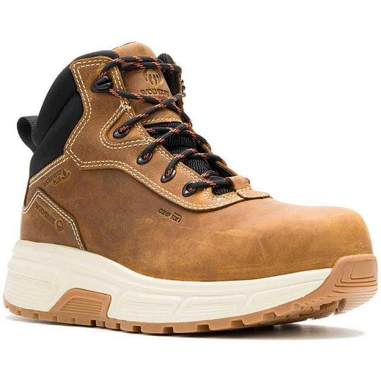 Wolverine Men's Ride Performance Comp Toe Waterproof Wedge Work Boot - Cashew - W251095 7 / Medium / Brown - Overlook Boots