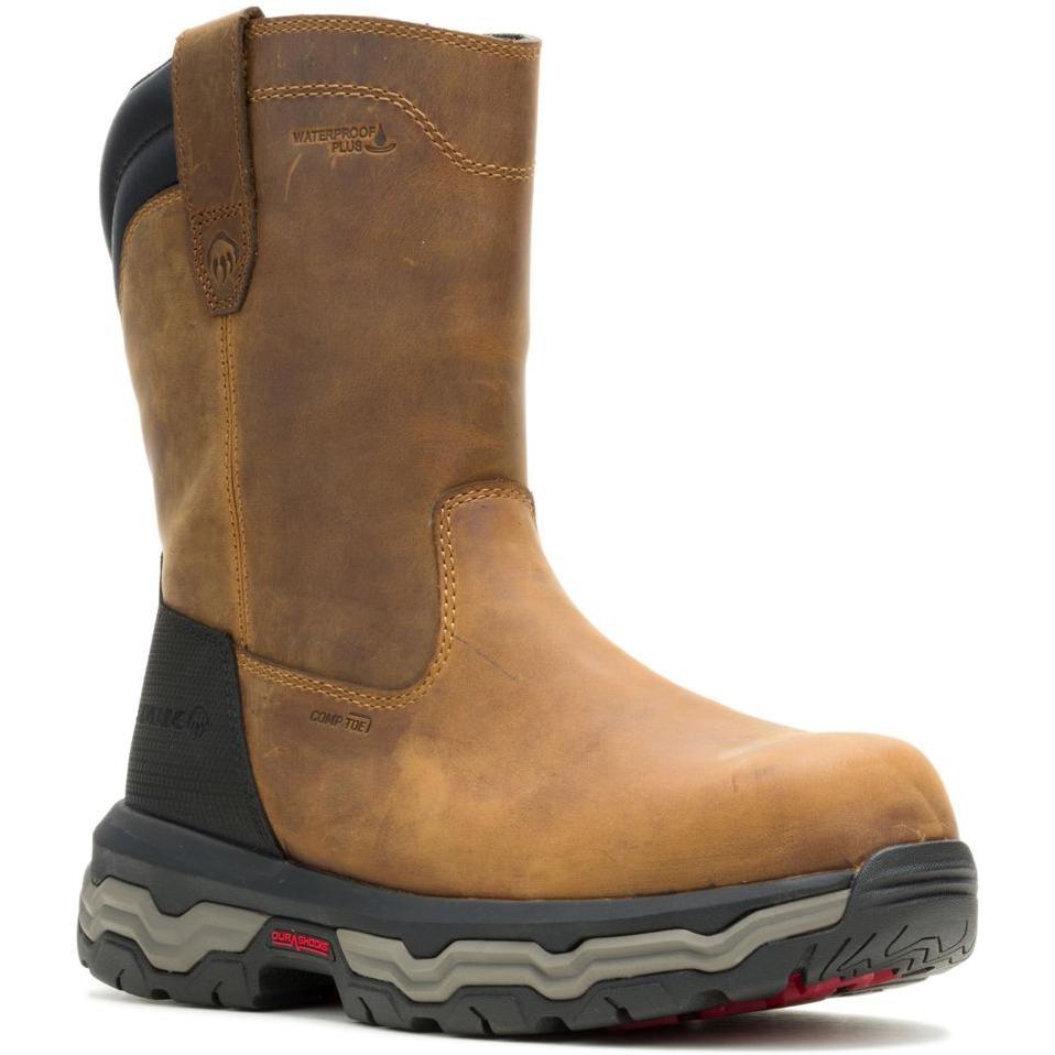Wolverine Men's Alpha ft Comp Toe Waterproof Wellington Work Boot - Tan - W251108 7 / Medium / Tan - Overlook Boots
