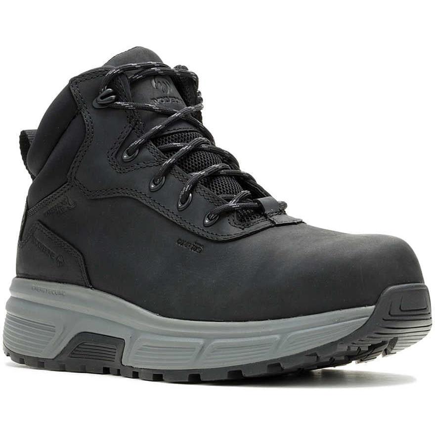Wolverine Men's Ride Performance Comp Toe Waterproof Wedge Work Boot - Black - W251134 7 / Medium / Black - Overlook Boots