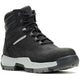 Wolverine Men's Tarmac II 6" Composite Toe Waterproof Reflective CarbonMax Work Boot - Black - W261026 7 / Medium / Black - Overlook Boots