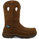 Twisted X Women's BarnShield 10" Nano Toe Waterproof Pull On Hiker Boot - Distressed Saddle - WHKBNW1 5.5 / Medium / Brown - Overlook Boots