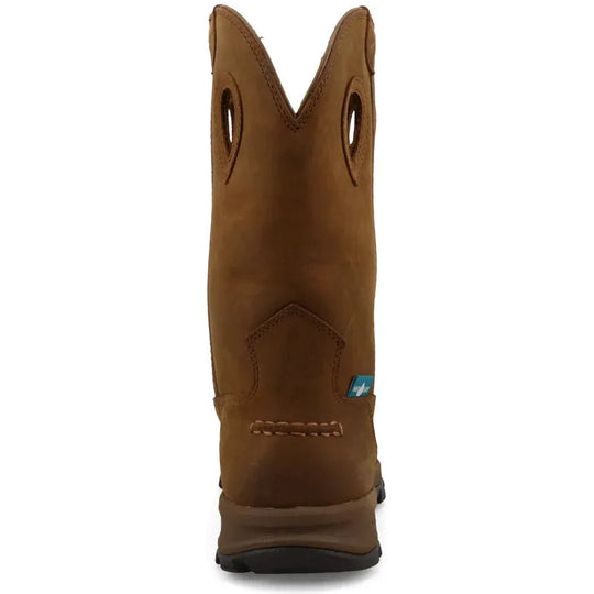 Twisted X Women's BarnShield 10" Nano Toe Waterproof Pull On Hiker Boot - Distressed Saddle - WHKBNW1 - Overlook Boots