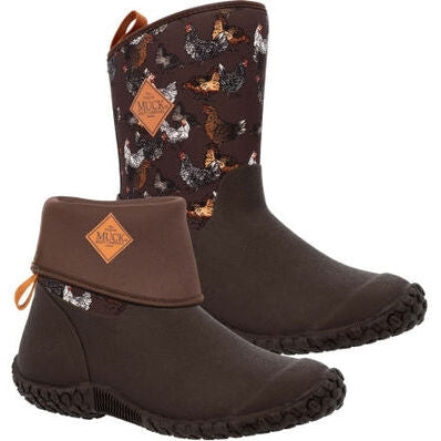 Muck Women's Muckster II Mid Waterproof Ankle Work Boot -Brown- WM29CK  - Overlook Boots