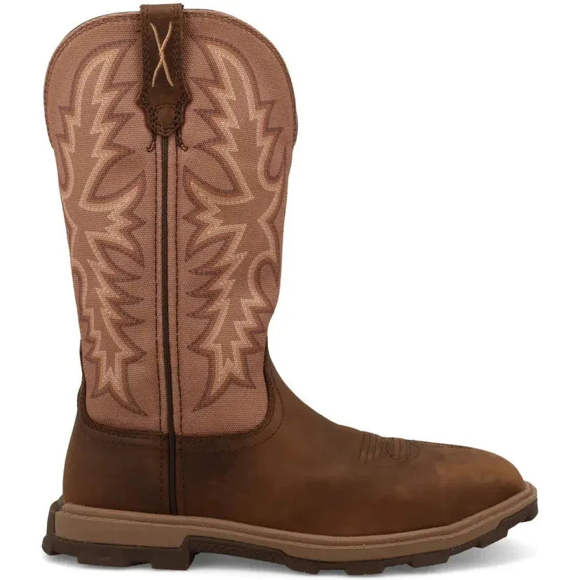 Twisted X Women's UltraLite X 11" Composite Toe Pull On Western Work Boot - Tobacco Brown - WULN004 5.5 / Narrow / Tobacco - Overlook Boots