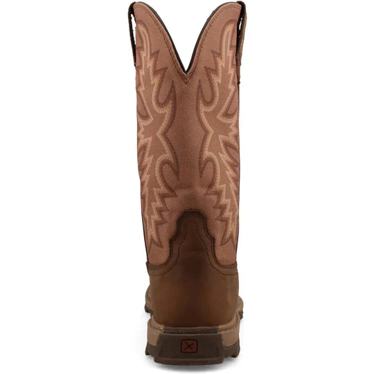 Twisted X Women's UltraLite X 11" Composite Toe Pull On Western Work Boot - Tobacco Brown - WULN004 - Overlook Boots
