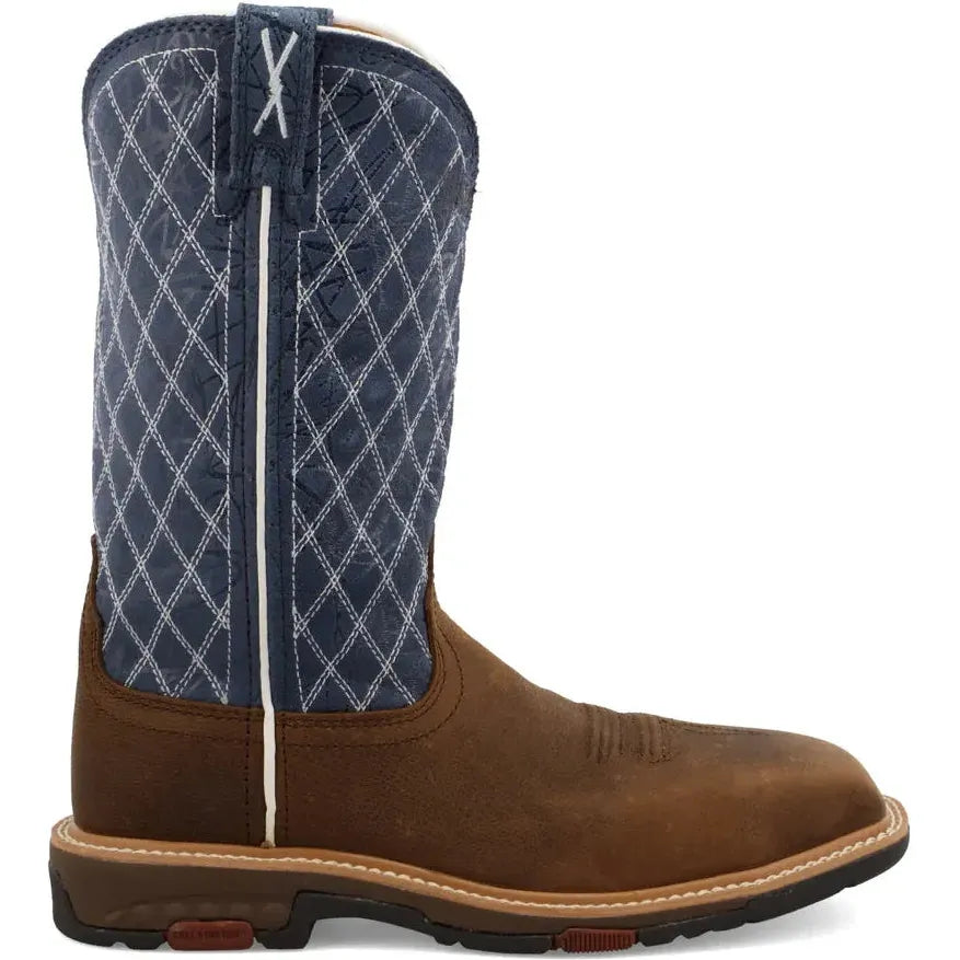 Twisted X Women's CellStretch 11" Comp Toe Western Work Boot - Brown - WXBN001 5.5 / Wide / Tobacco - Overlook Boots