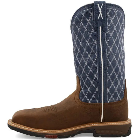 Twisted X Women's CellStretch 11" Comp Toe Western Work Boot - Brown - WXBN001 - Overlook Boots