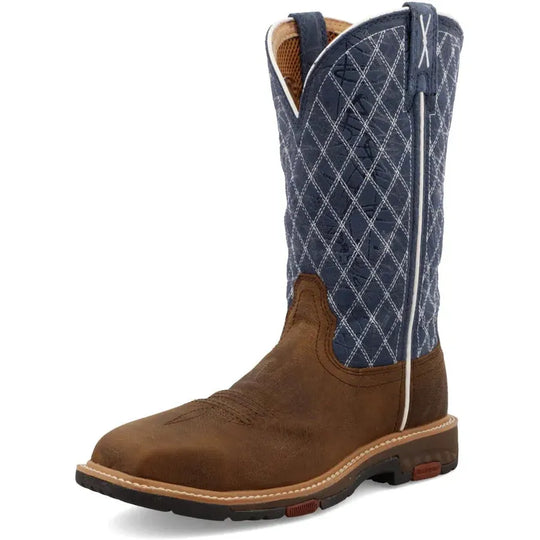 Twisted X Women's CellStretch 11" Comp Toe Western Work Boot - Brown - WXBN001 - Overlook Boots