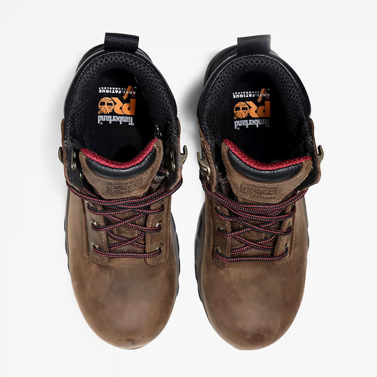 Timberland PRO Women's Hypercharge 6" Composite Toe Waterproof Work Boot - Brown - TB1A4115214 - Overlook Boots