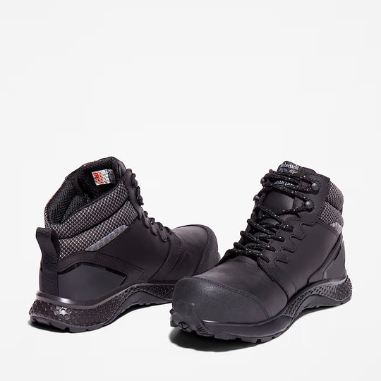 Timberland Pro Women's Reaxion Comp Toe Waterproof Work Boot - Black - TB1A21QA001 - Overlook Boots