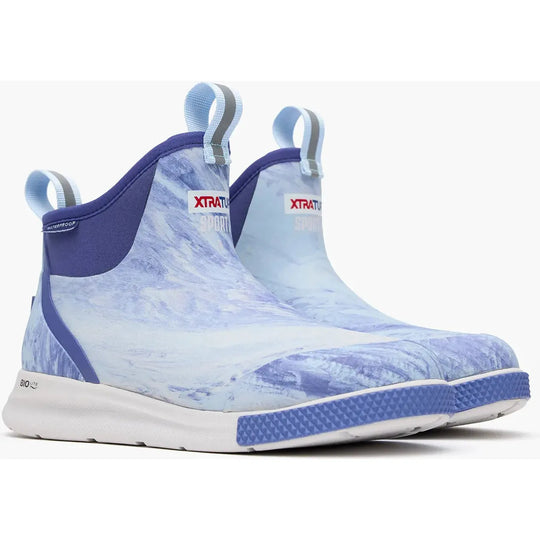 Xtratuf Women's Ankle Deck 6" Waterproof Sport Boot- Blue - XADSW201 - Overlook Boots