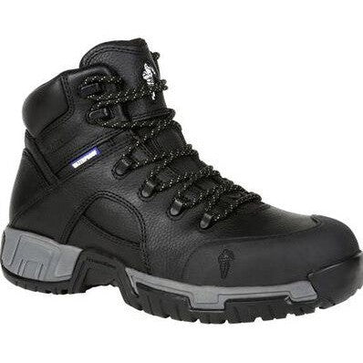 Michelin Hydroedge Bota de Trabajo para Hombre, 6 Pulgadas, Impermeable, Punta de Acero, Resistente a Perforaciones - Negro - XHY866
