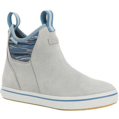 Xtratuf Women's Leather 6" Waterproof Ankle Deck Work Boot -Grey- XWAL1BG 5 / Medium / Grey - Overlook Boots